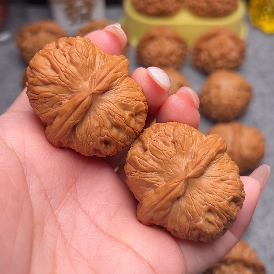 把件文玩核桃精品大肚粗棱元宝43全品毕业款