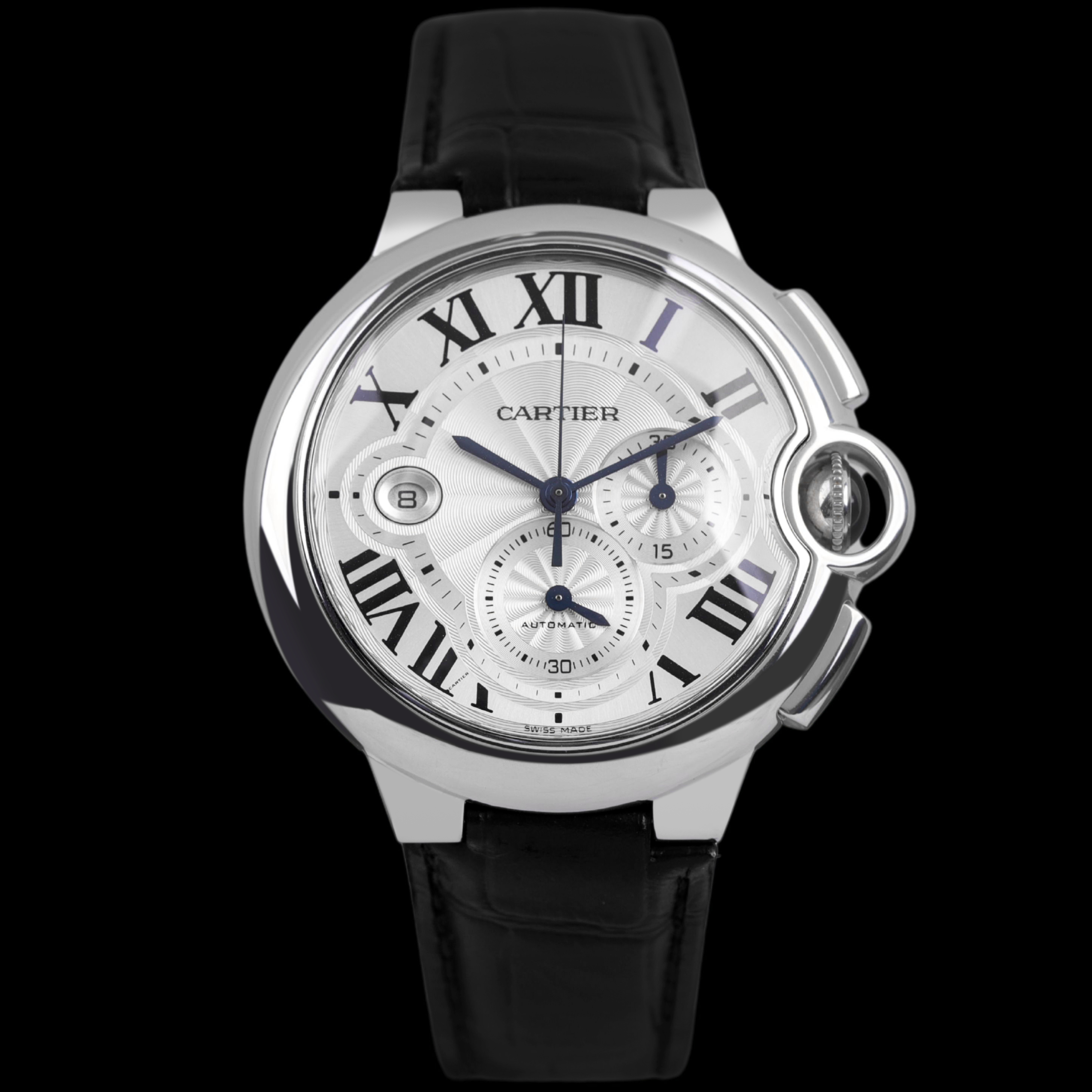 99新 Cartier/卡地亚 大牛/二手单表/W6920003蓝气球计时/44盘/
