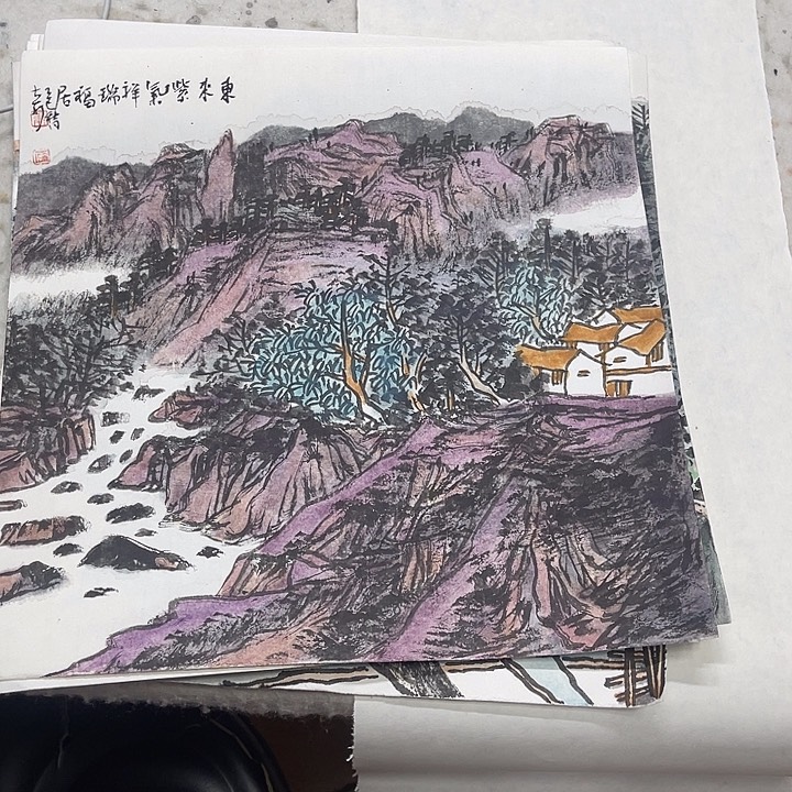 姜奇老师山水作品33×33