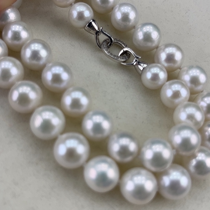 淡水珍珠银S925镶嵌颈饰10➕极光炫彩高品