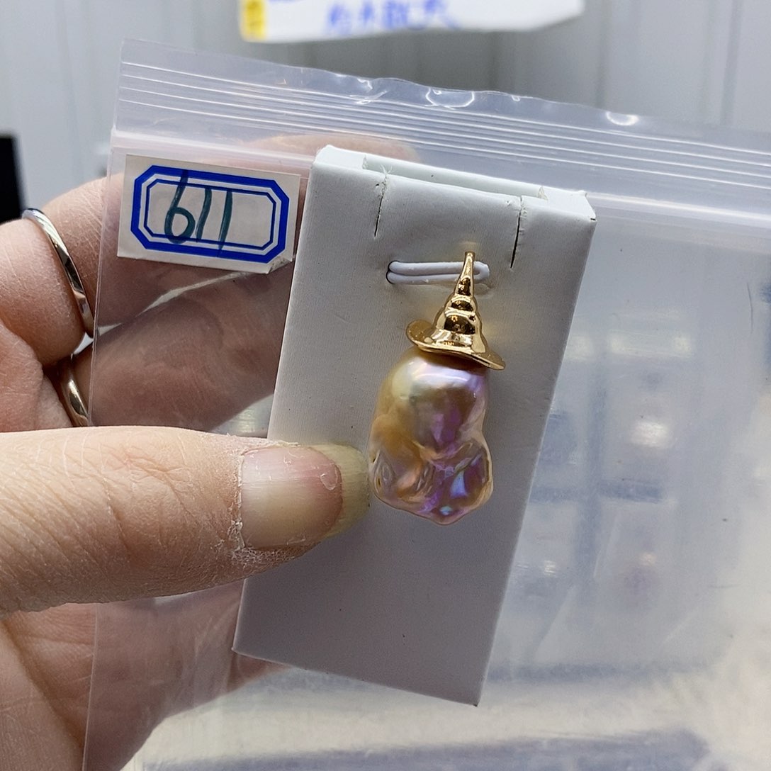 颈饰合金淡水珍珠