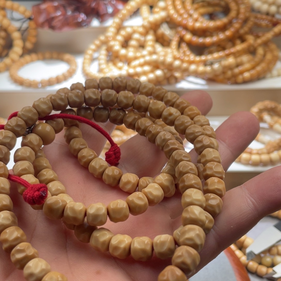 星月菩提把件月*心老料无钥匙孔9*8无相长串无泡药