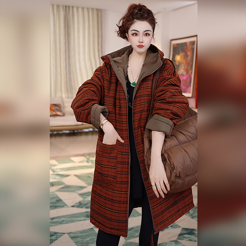 【Linda姐高端线】秋冬季时尚气质休闲双面穿棉服外套AF5WMF0265