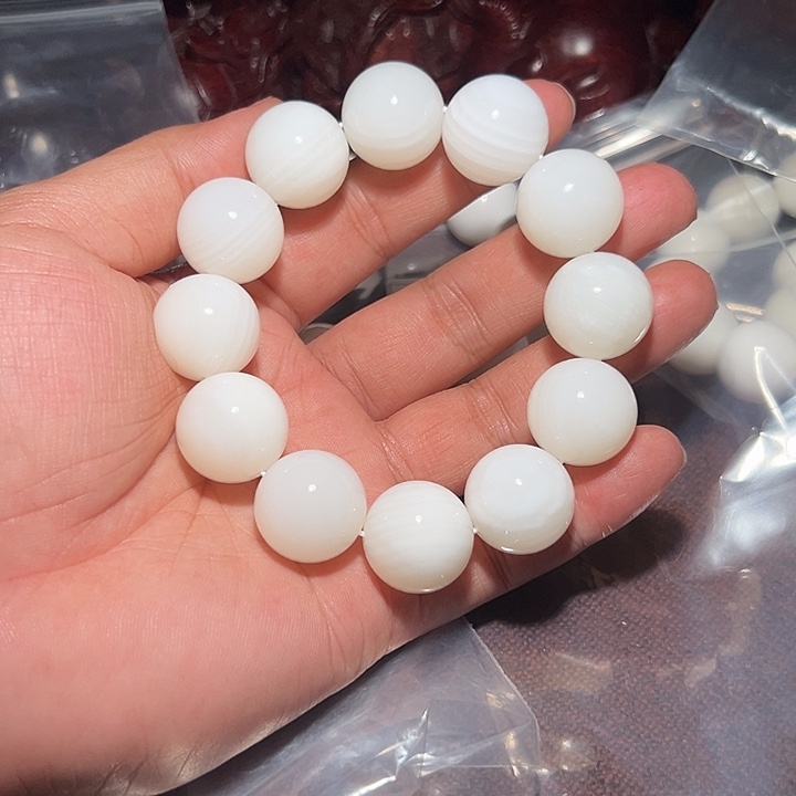白玉菩提手串好的2.0