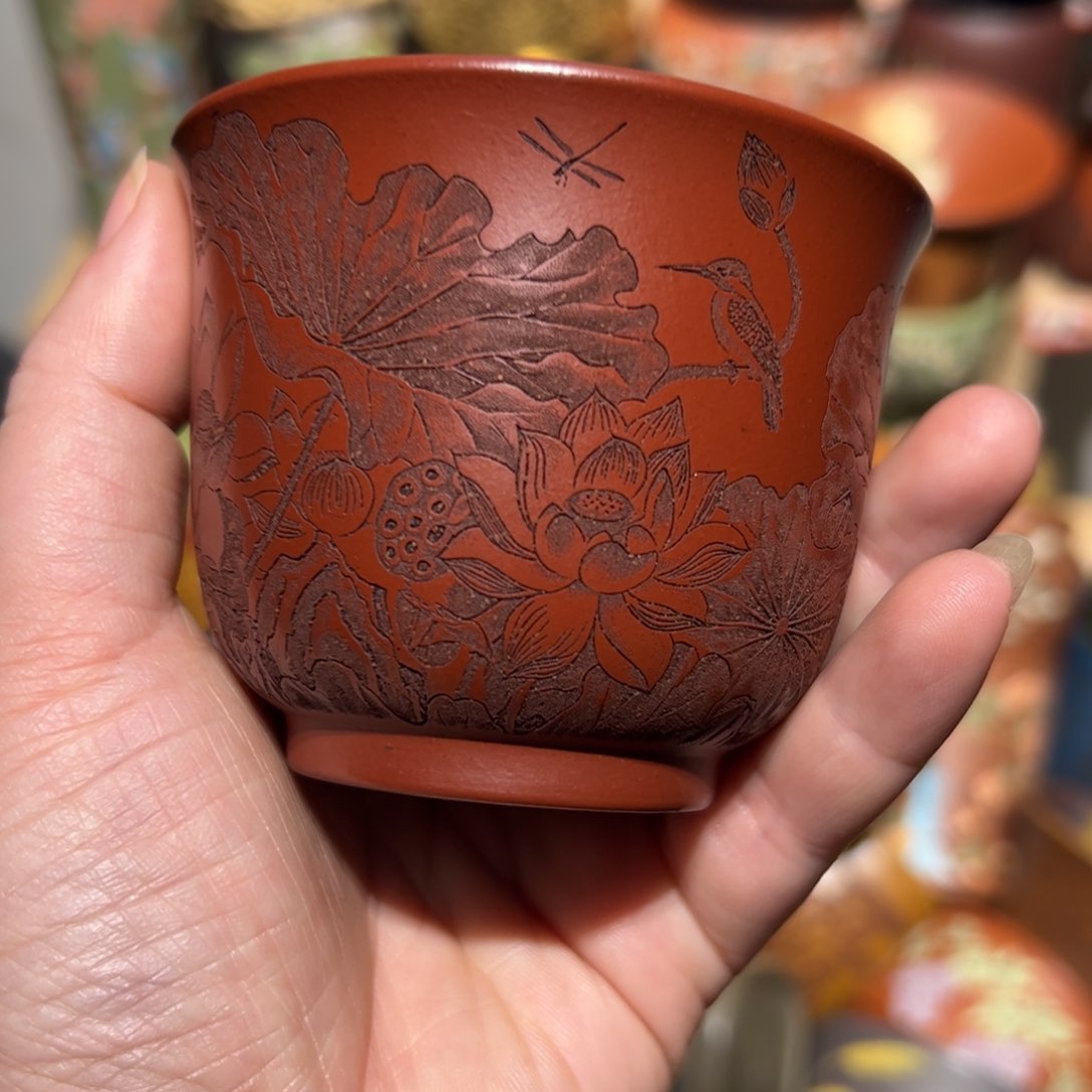 紫砂茶杯宜兴紫砂主人杯