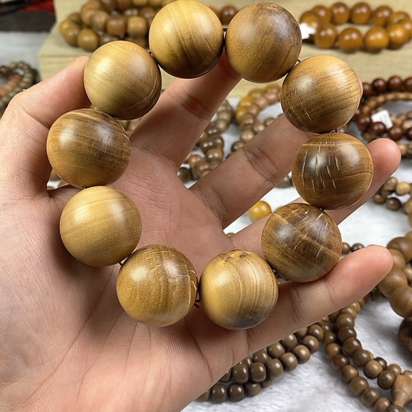 【闪购商品】檀香木手串/手链印度老山檀香2.5瑕疵珠