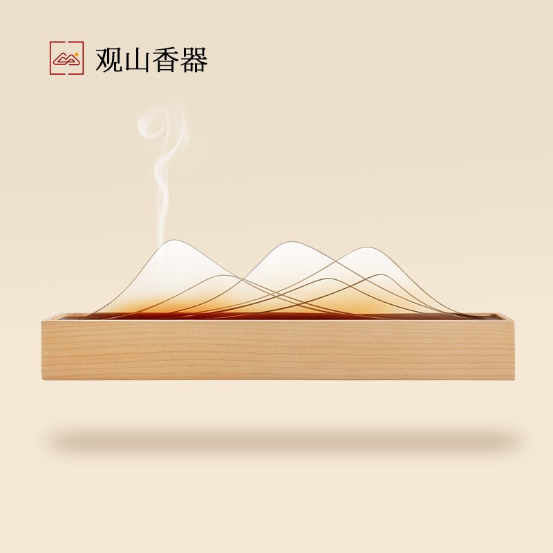 观山香器/创木工坊线香香薰炉卧香盒香插香座茶道创意摆件