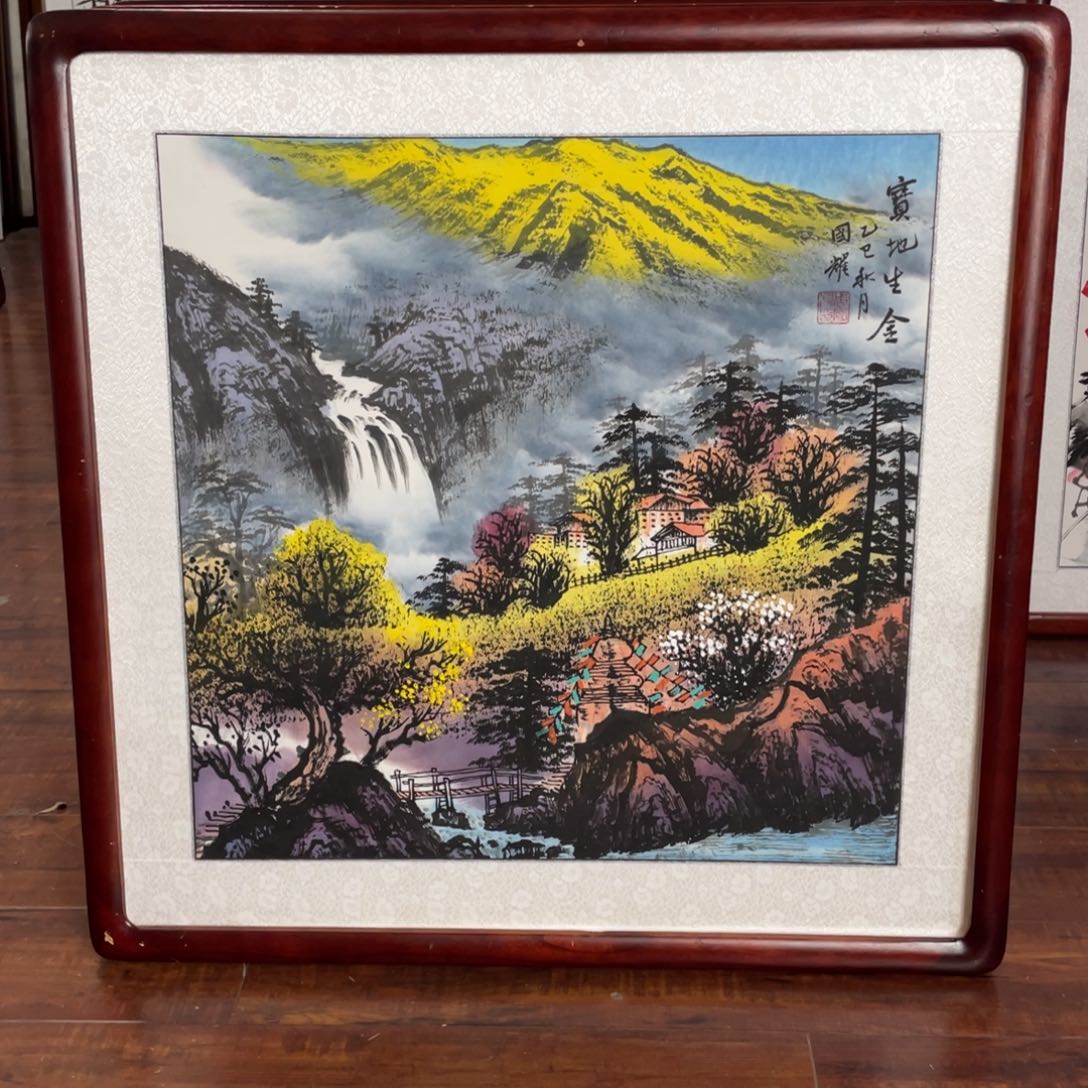 国画带框尺寸63*63厘米