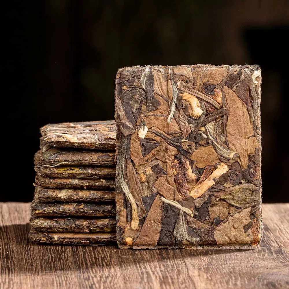 【陈皮白茶】2018寿眉小方片新会陈皮 陈皮白茶饼干