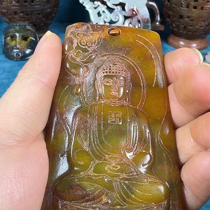 和田玉（糖玉）未镶嵌挂件