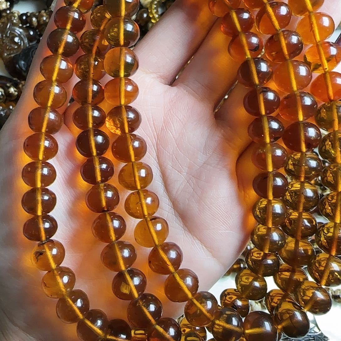 琥珀耳饰未镶嵌小**子抚顺琥珀