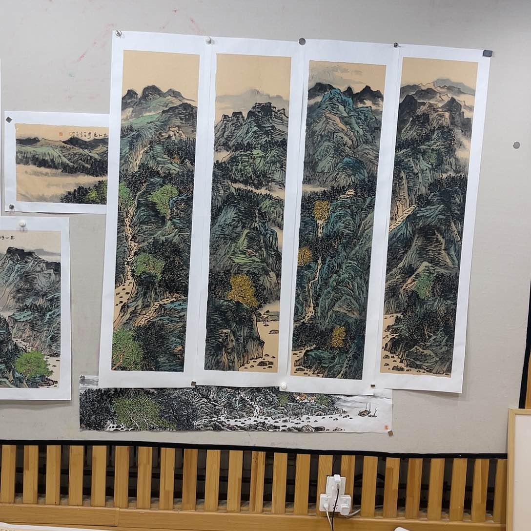 精***师姜奇老师山水作品