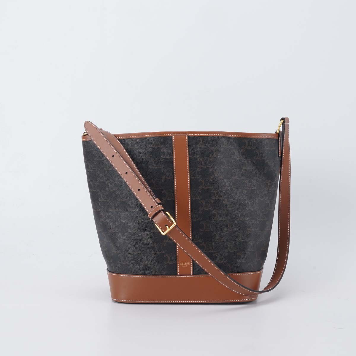 99新 Celine/思琳 凯旋门水桶包中号【静文】BG23007089/98新