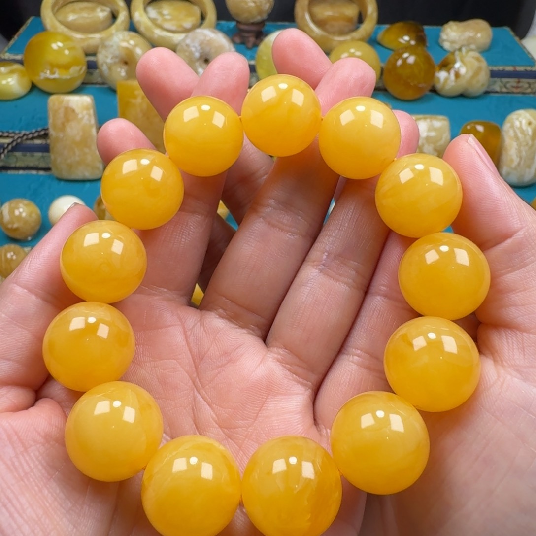 琥珀手链未镶嵌蜜蜡