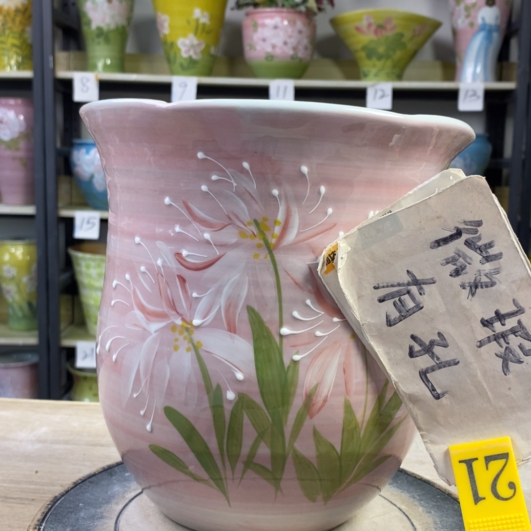 景德镇手工手绘陶瓷花盆