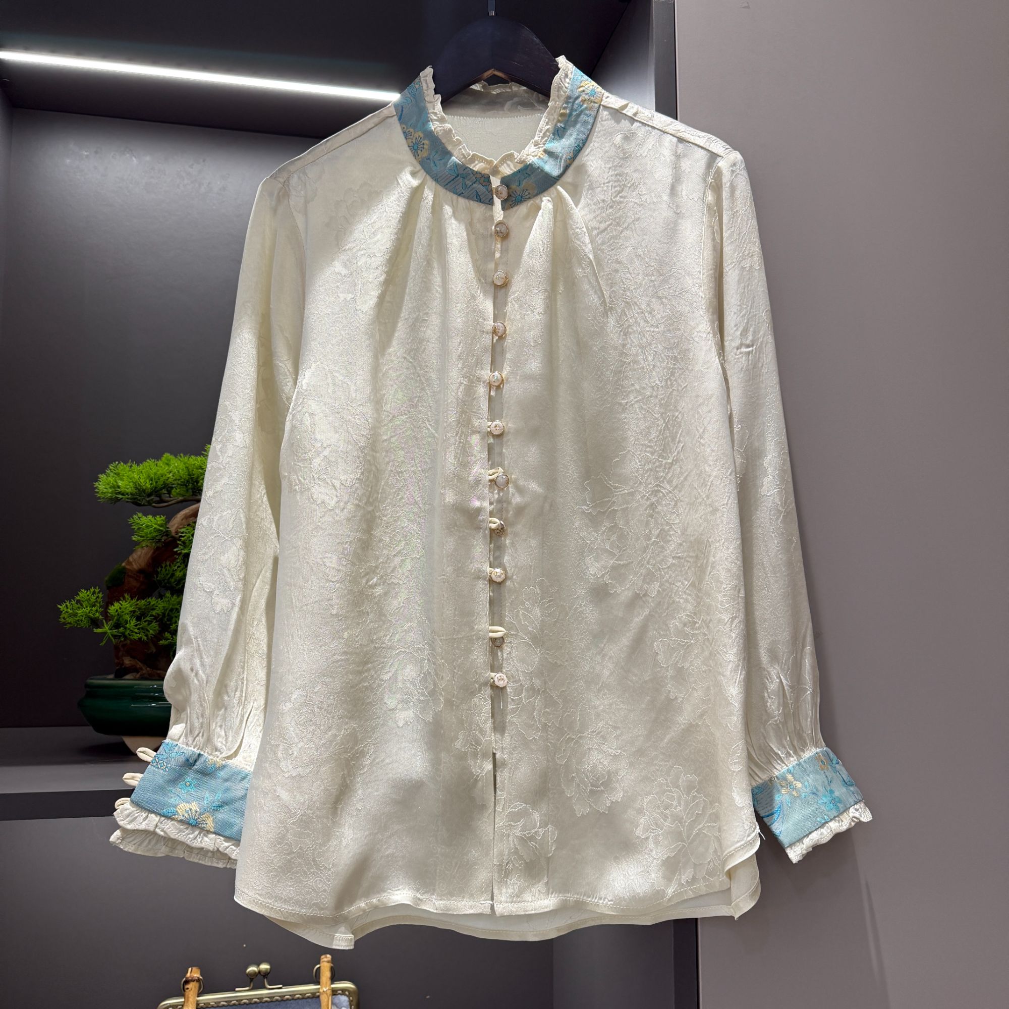 中式上衣复古传统改良气质女装春季宽松上衣2778