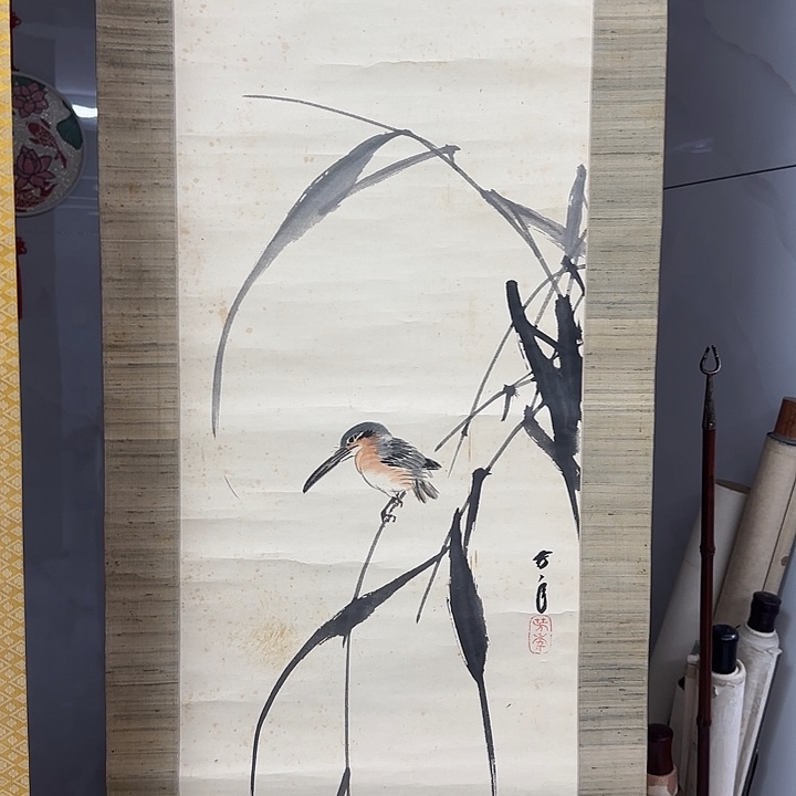 单***骑国画603 日本回流字画666