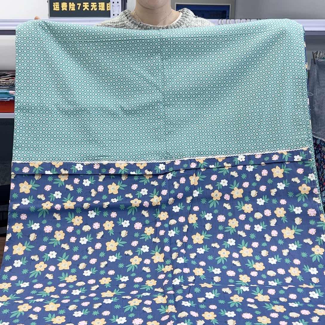 棉棉棉星星花蓝被罩