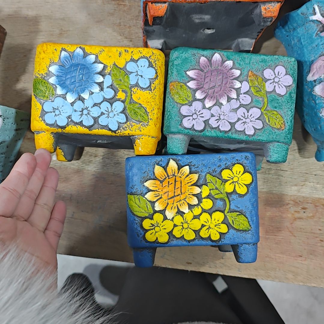 陶吸水透气的白陶花盆凑满12发货