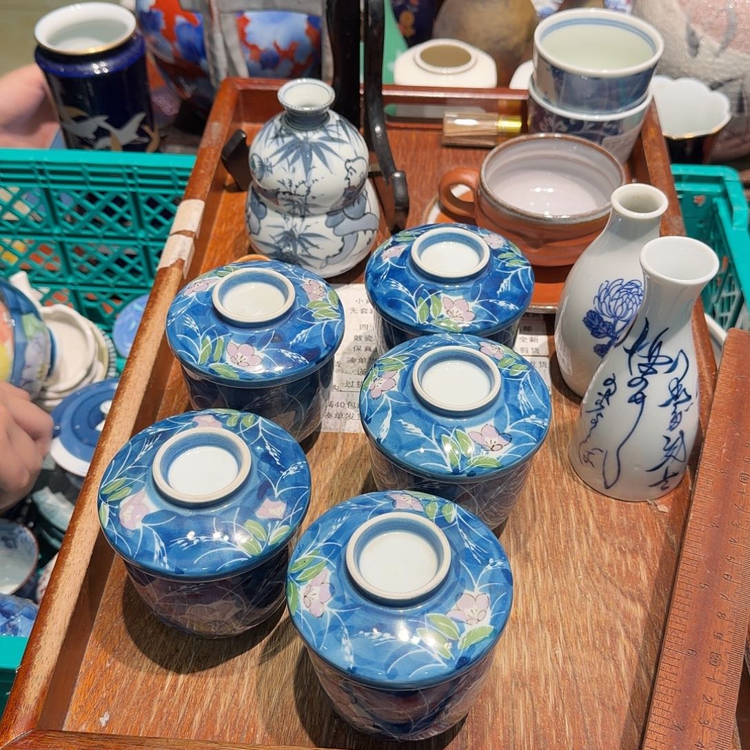 瓷片5个盖杯任意三单包邮 非全新