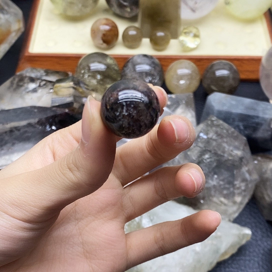 我***了珠宝半成品未镶嵌水晶196水晶石