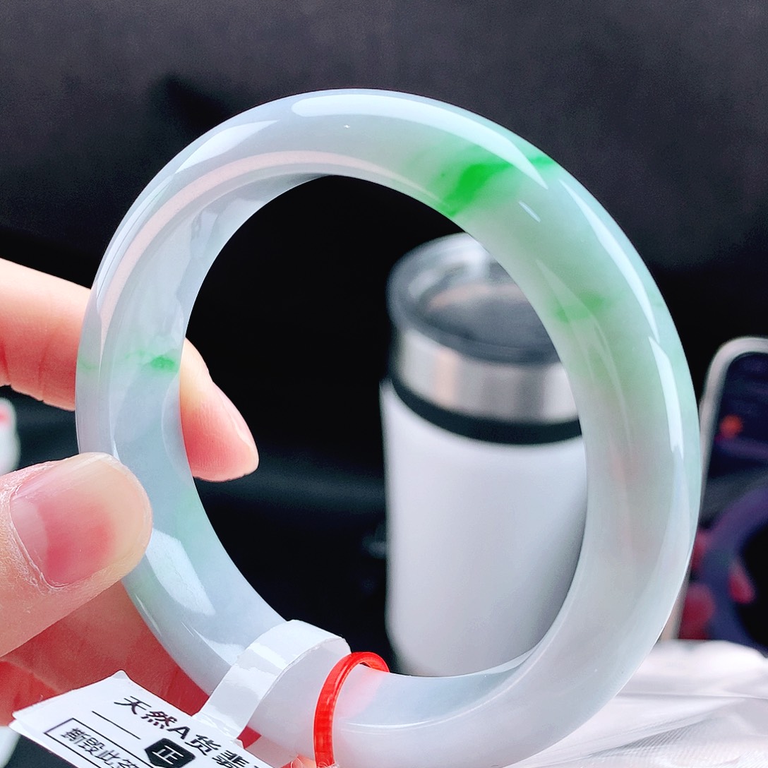 未镶嵌手镯翡翠55紫绿