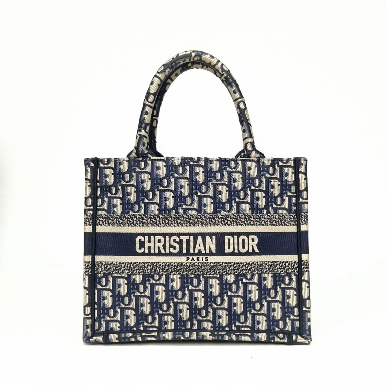 95新 DIOR/迪奥 小花柳 Book Tote 小号 26.5 蓝色 2022