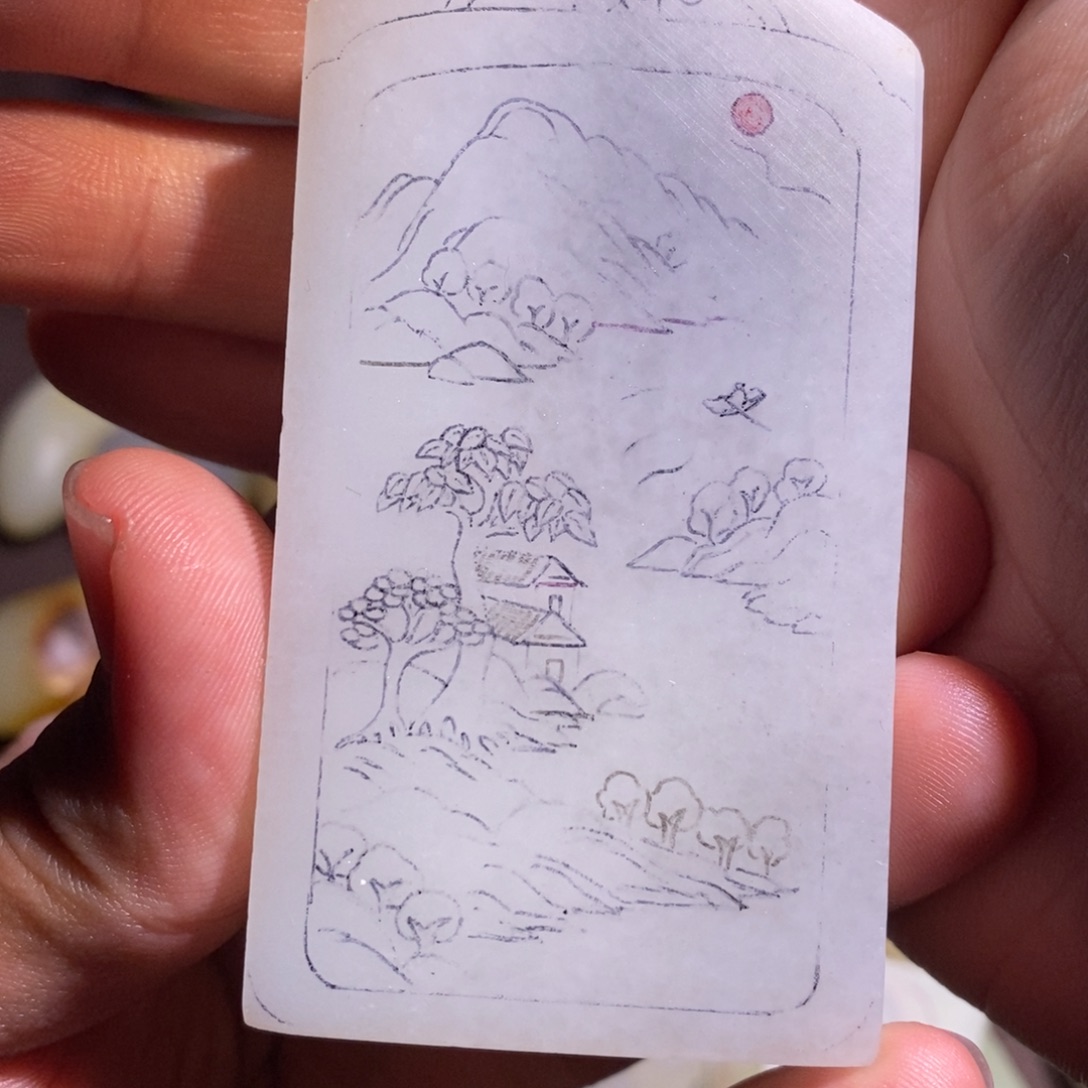 臭***哥定制和田玉未镶嵌1