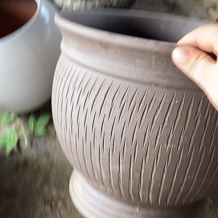 紫砂花盆口径 31高度29