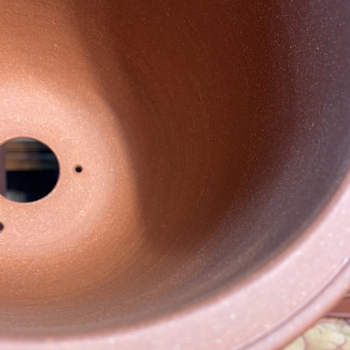 D***e花盆紫砂五彩段全手工精品盆