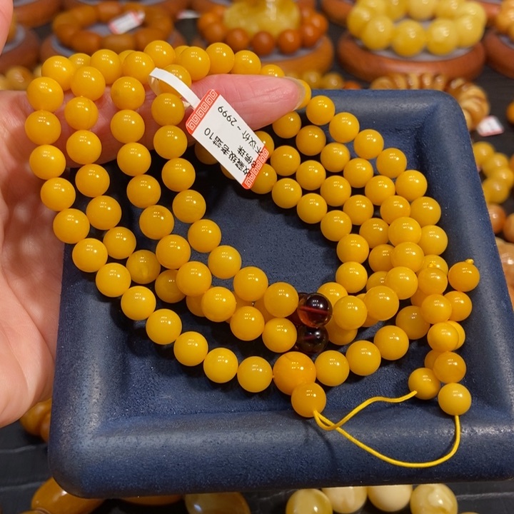 蜜蜡手链未镶嵌蜜蜡