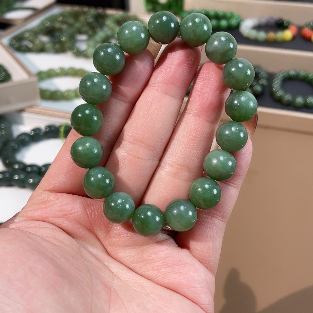 和田玉（碧玉）手链未镶嵌