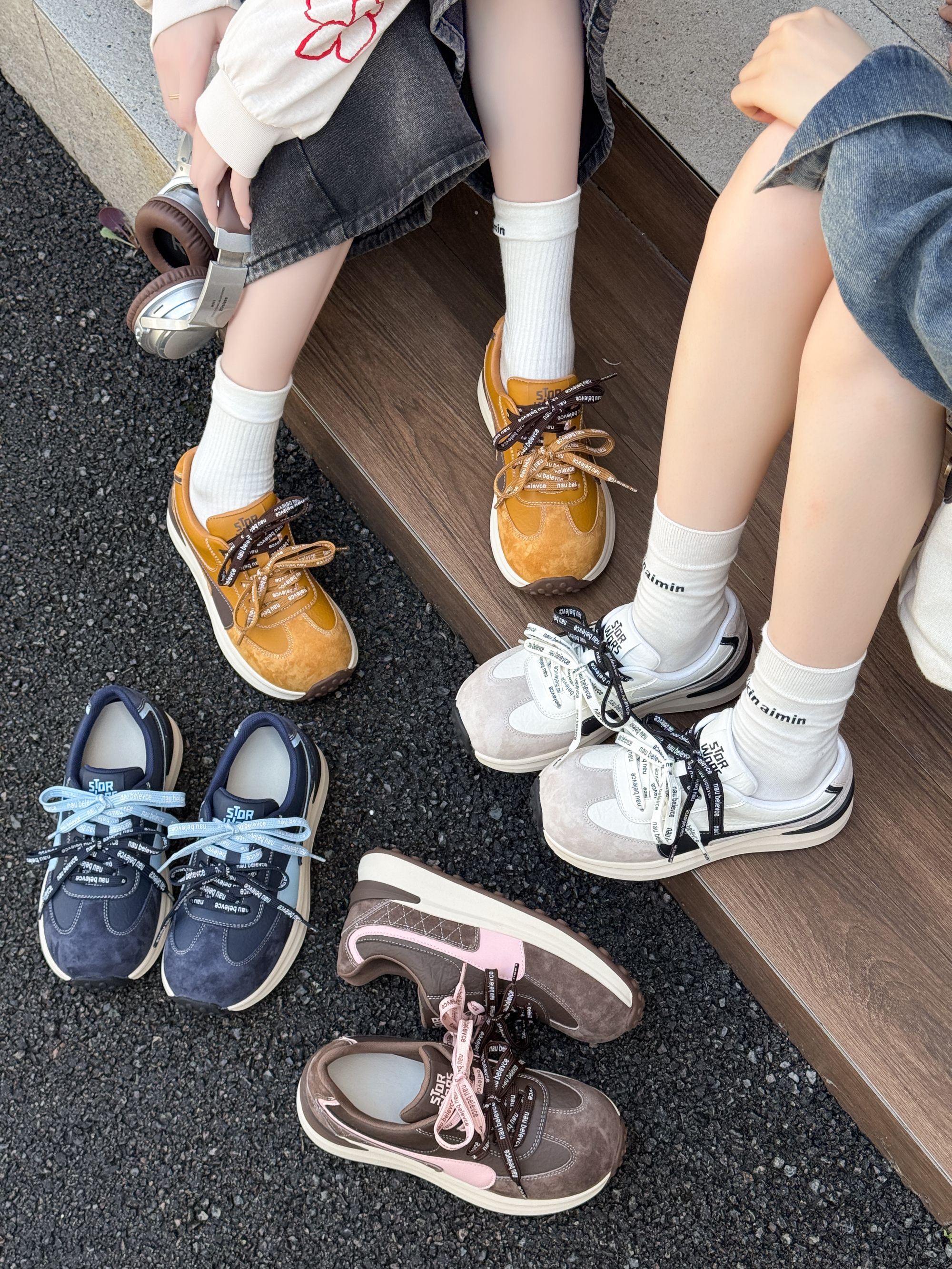 复古德训鞋女2025秋季新款百搭轻便休闲板鞋厚底德训运动鞋