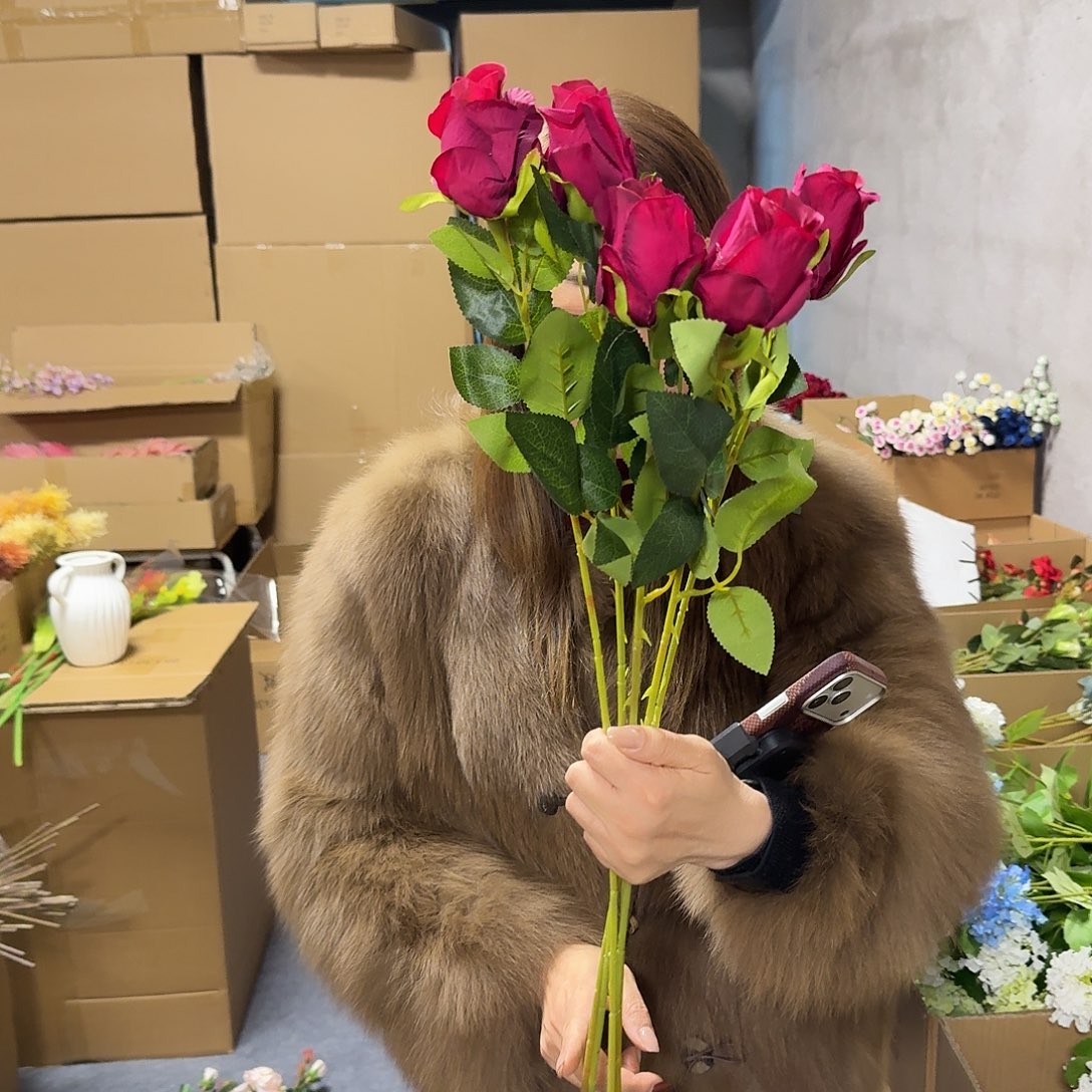 135号「闪购」仿真花，公主请下单