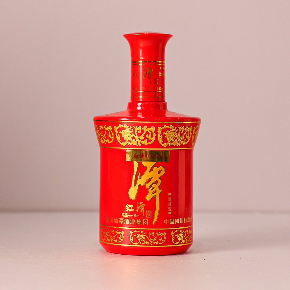 潭酒红潭品鉴酒裸瓶酱香型白酒 JX   53度500ml