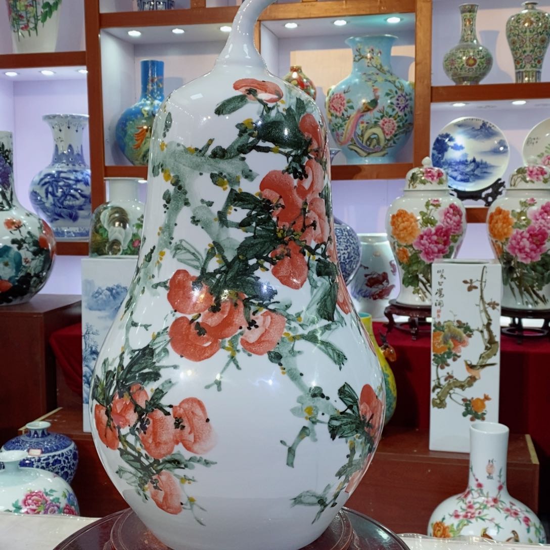 瓶景德镇陶瓷手绘