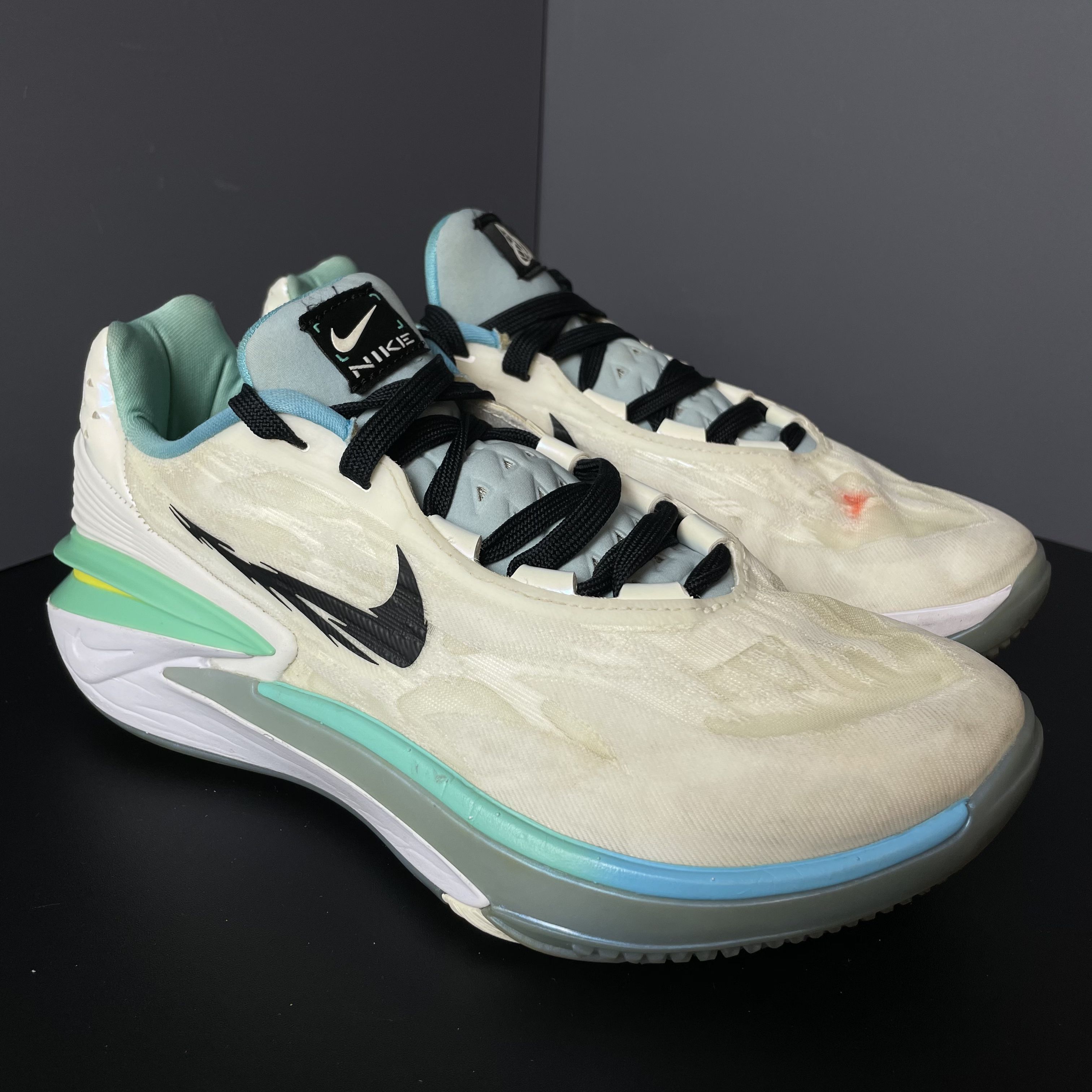 90新 NIKE/耐克 38.5码 Air Zoom GT Cut2 篮球鞋 白色 无盒