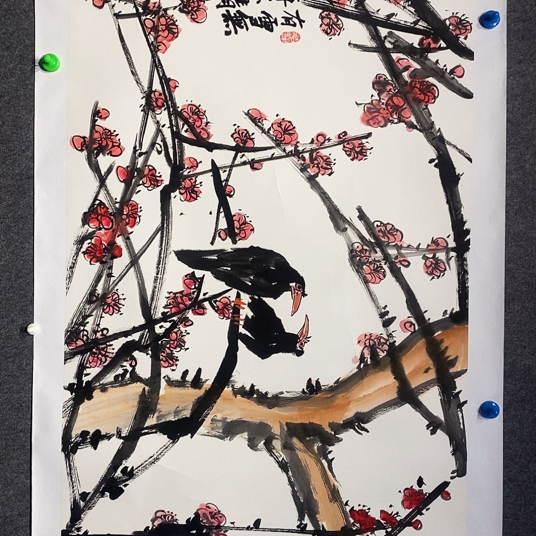 横款带灯jgh老师花鸟