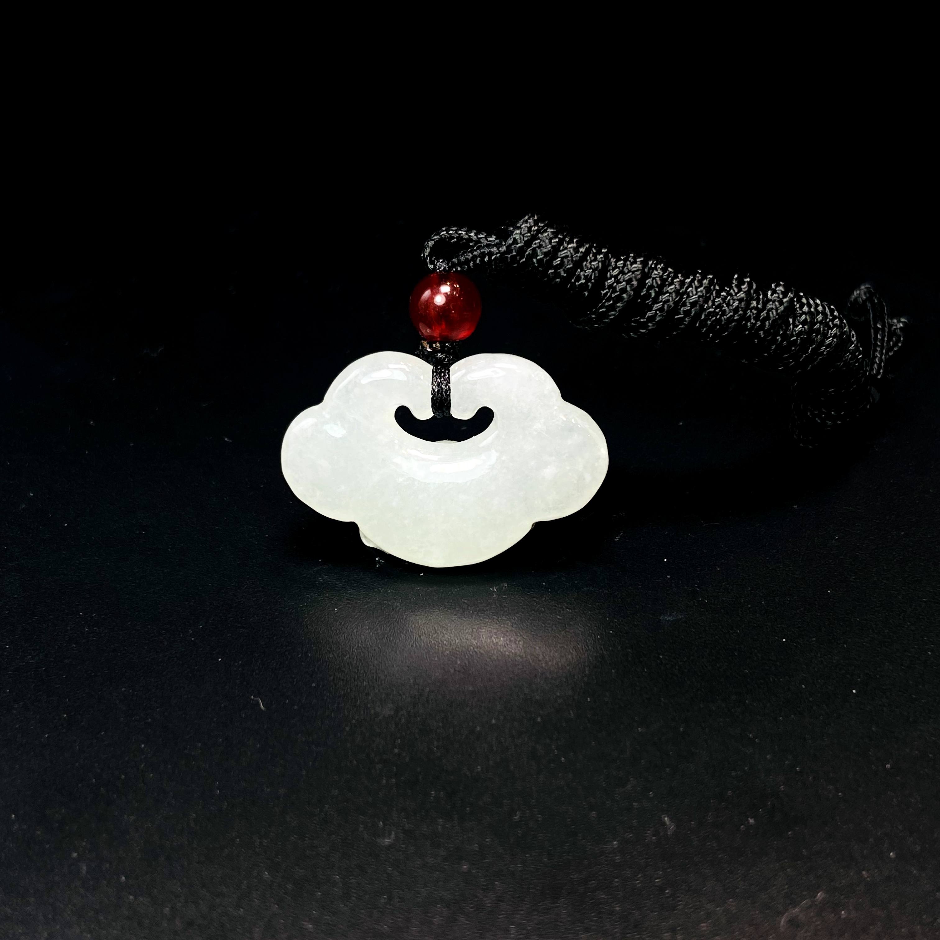 RX1天然缅甸A货翡翠绿胶如意吊坠/092784/北京中保拍卖