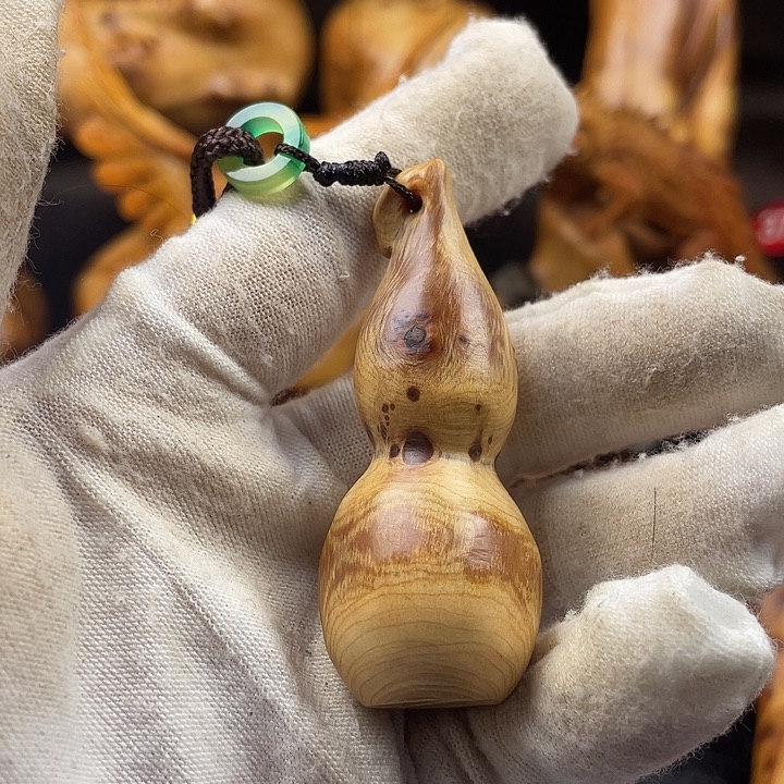 柏木（崖柏）葫芦手把件