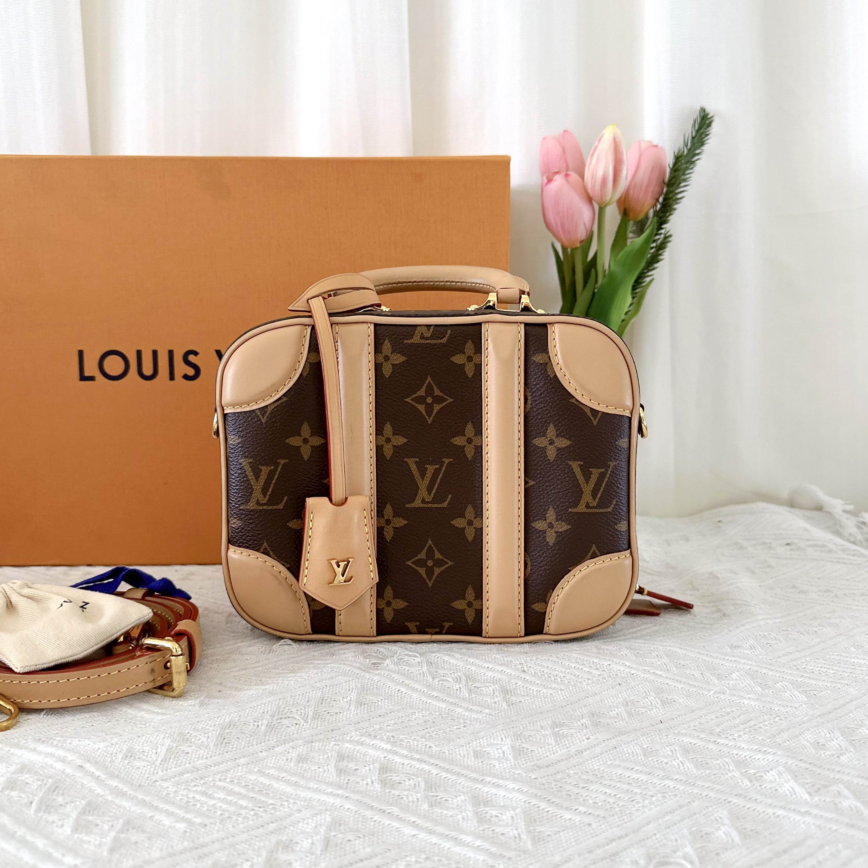 95新 LouisVuitton/路易威登 相机盒子手提包