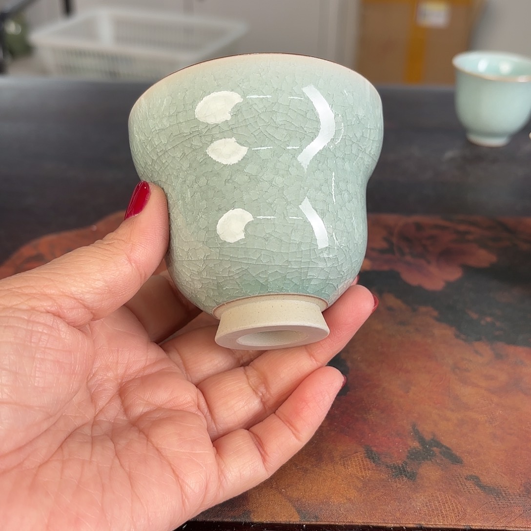 龙泉云间青瓷小米茶器
