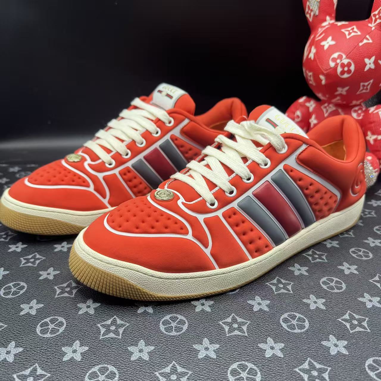 95新 GUCCI/古驰 橙色复古脏脏鞋 42.5欧码 ddm3490