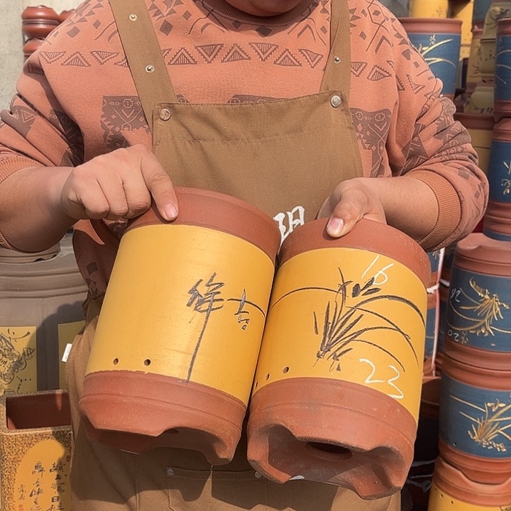 紫砂紫砂花盆盆栽