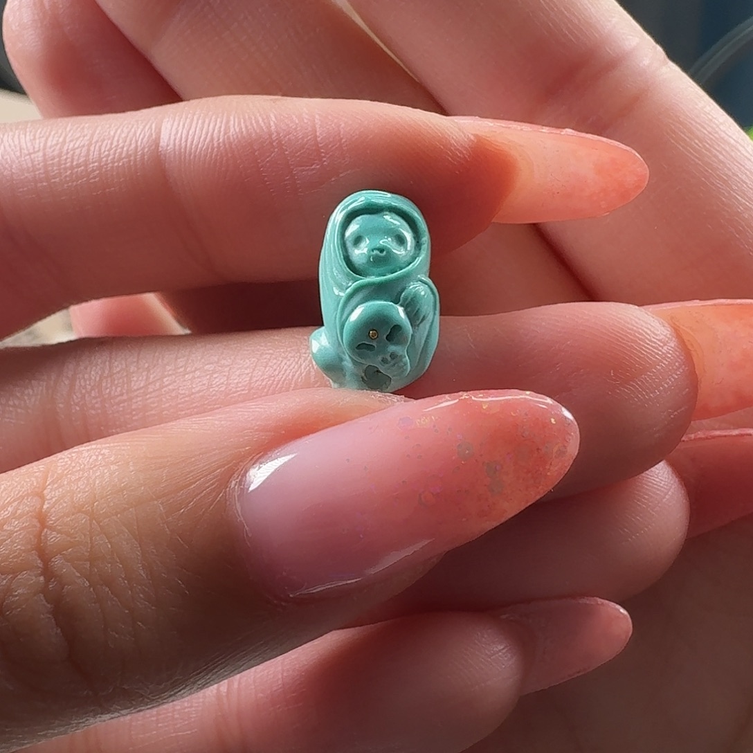 绿松石未镶嵌吊坠(不含链)阿飘