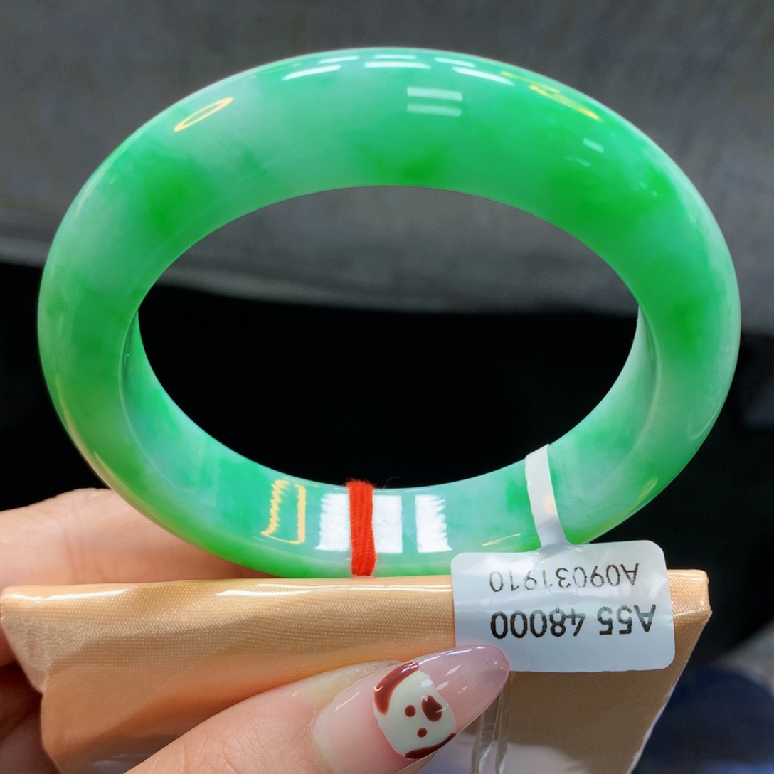 翡翠手镯未镶嵌（莫莫26）55.8正7号