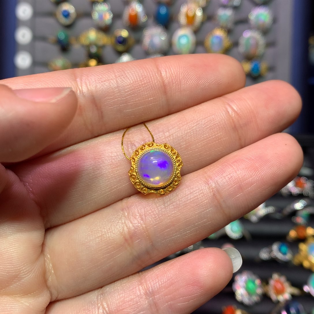 欧泊吊坠款式银S925镶嵌✨****