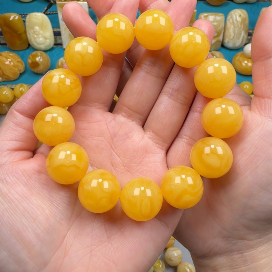 琥珀手链未镶嵌蜜蜡