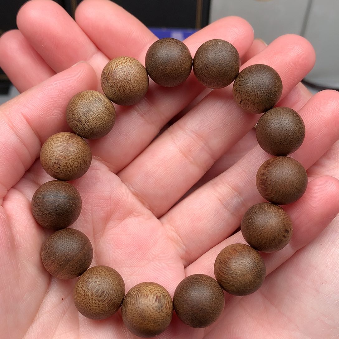 沉香手串越南芽庄白棋楠