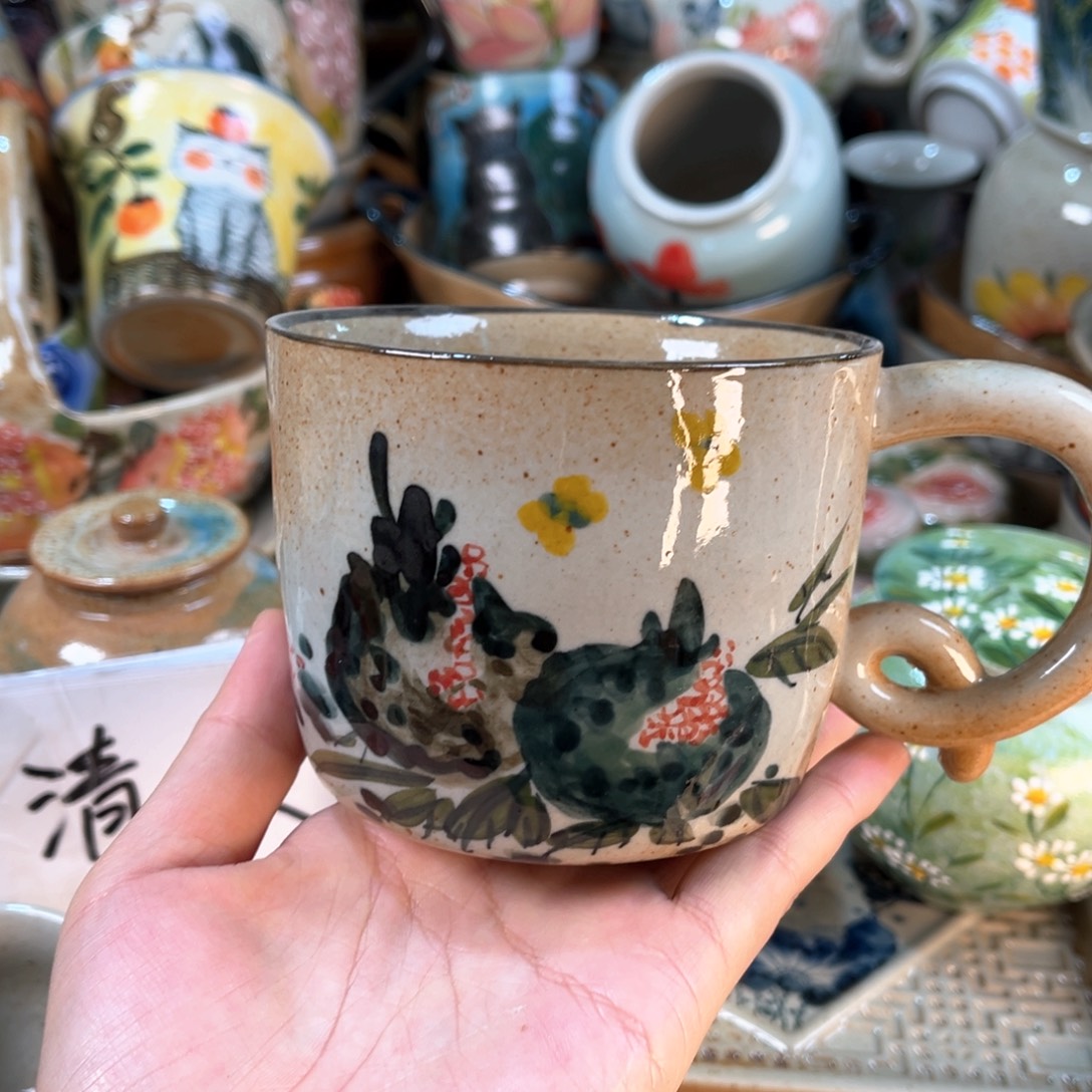 景德镇手工手绘杯
